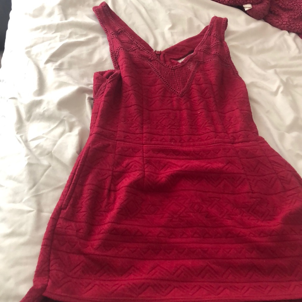 Free people red romper